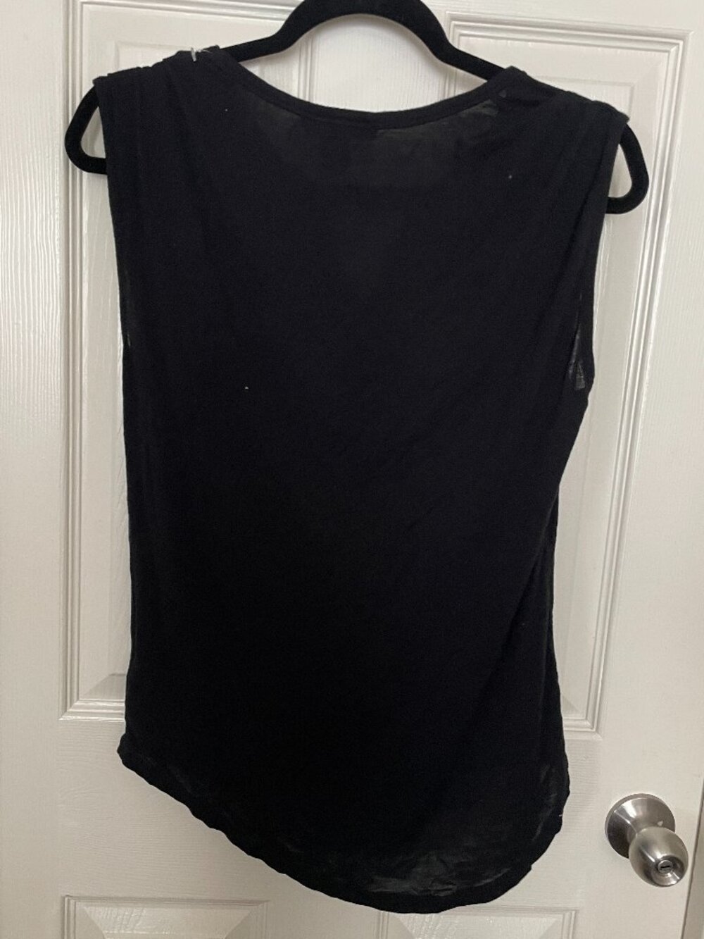 Rock & Roll Cowgirl Sleeveless Black Top - Picture 3 of 5